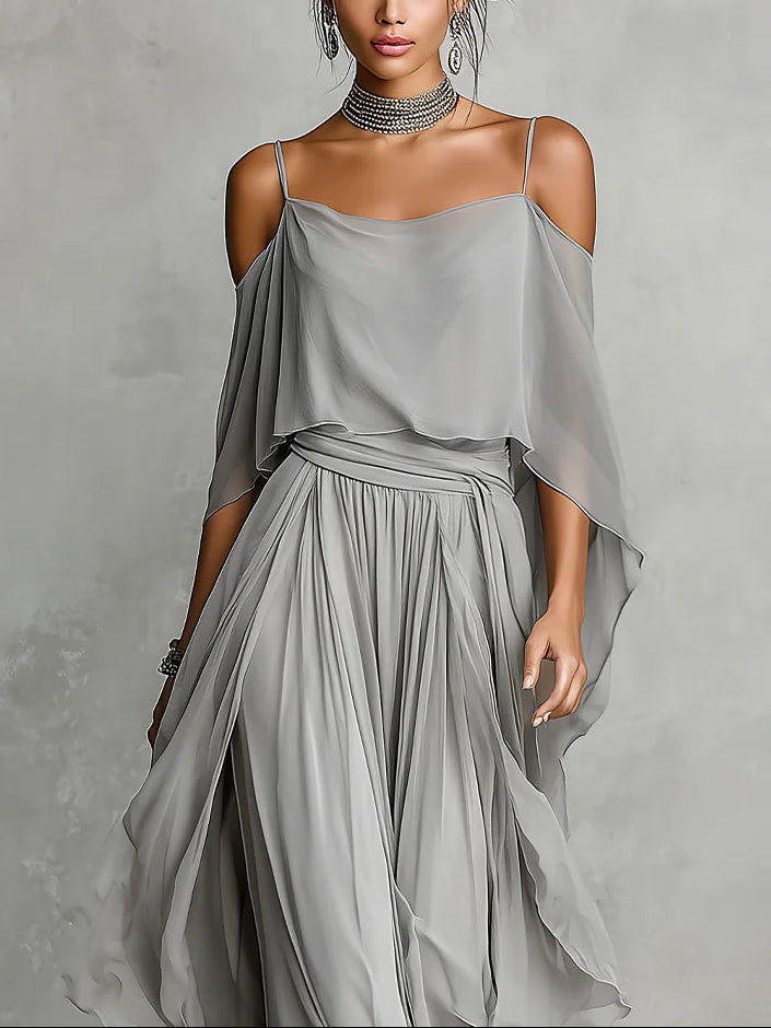 Caroline | Airy Off-shoulder Set