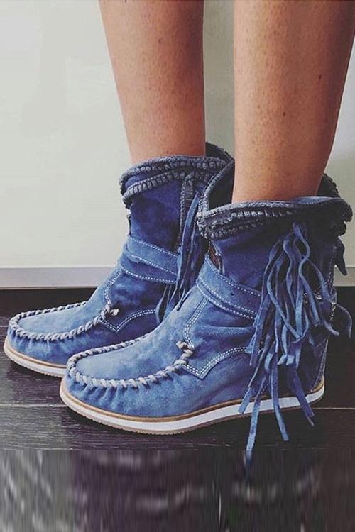 Sedona | Women's Ankle Boots, Boho Flat Vegan Suede Sneaker Sole Casual Booties