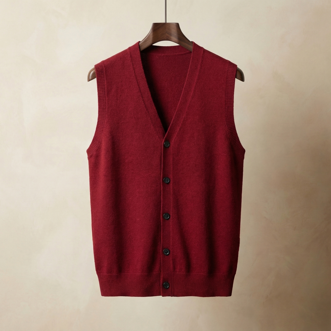 Women's Knitted Vest Sleeveless Crossover Front