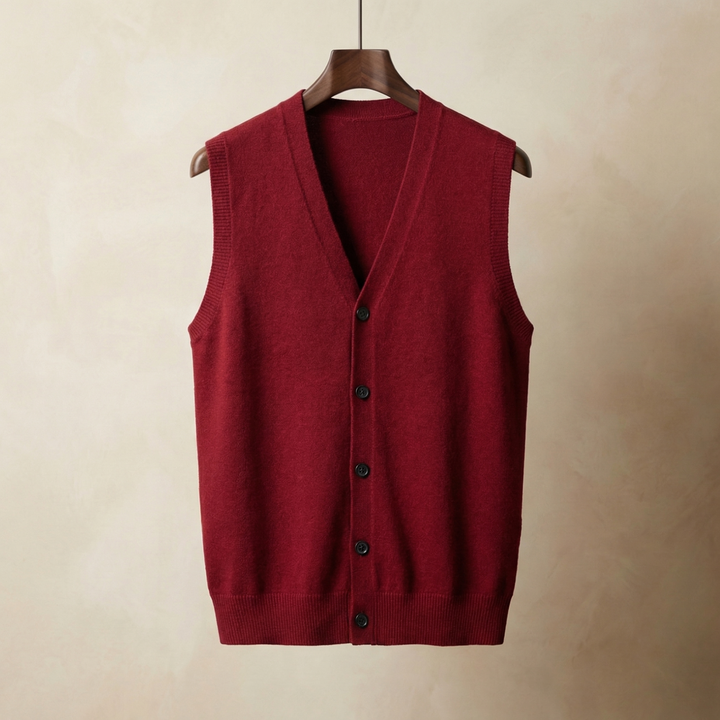 Women's Knitted Vest Sleeveless Crossover Front