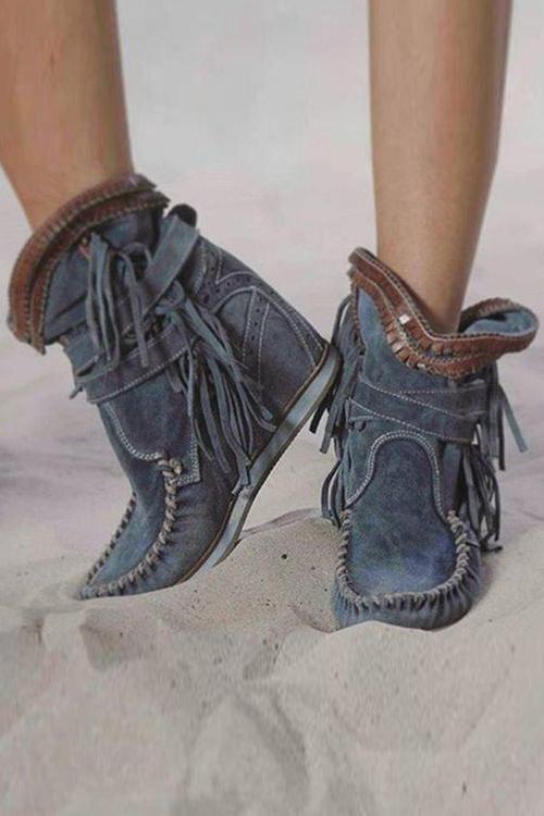 Sedona | Women's Ankle Boots, Boho Flat Vegan Suede Sneaker Sole Casual Booties