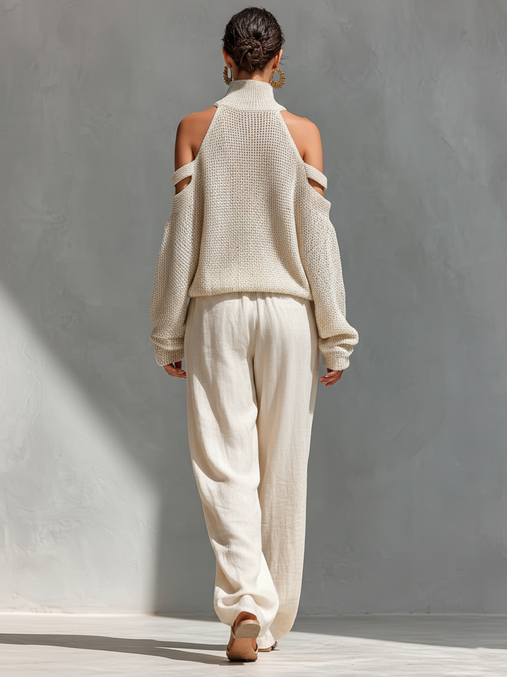 Eleanor | Knit Set with Wide Pants
