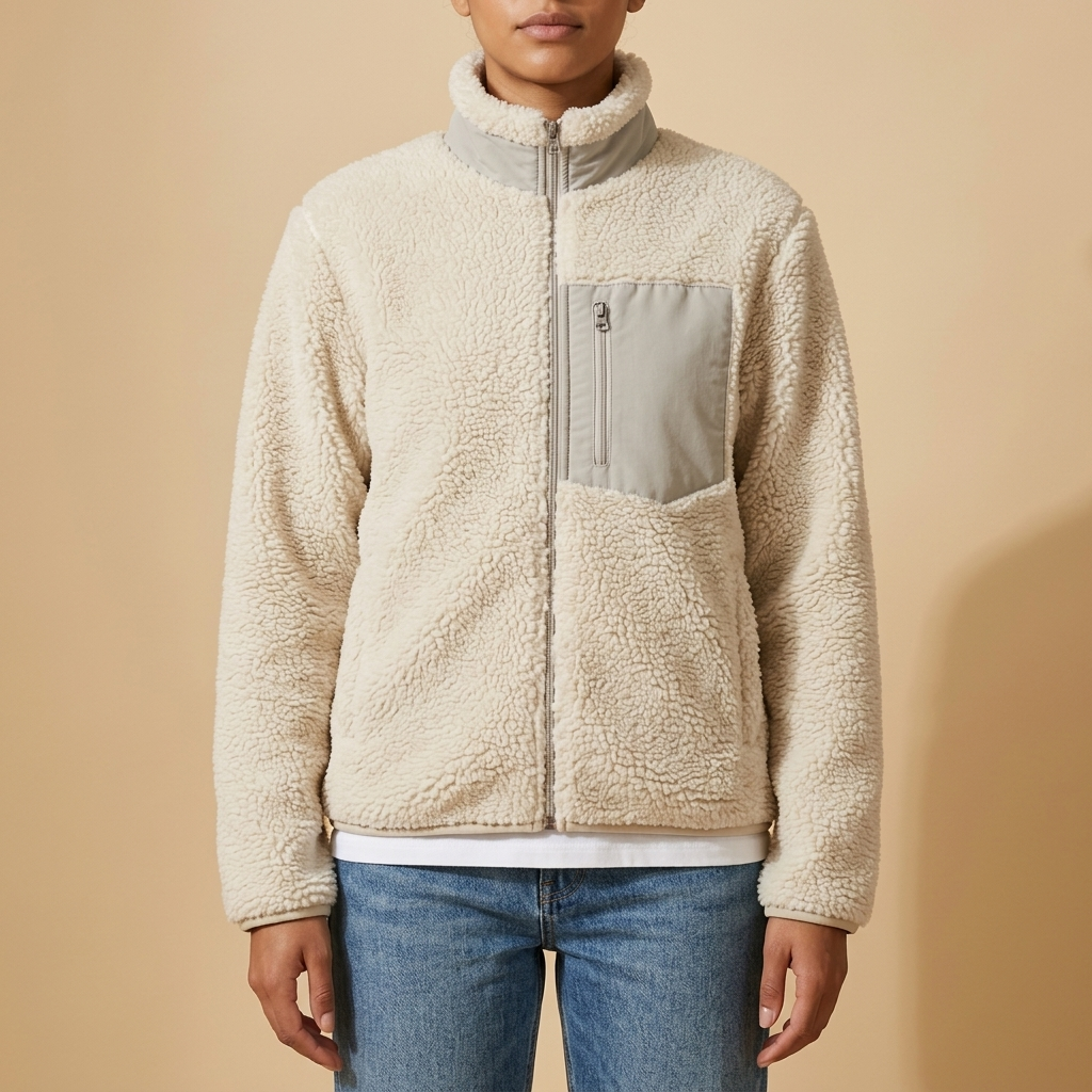 Amélie Jacket Sherpa-Fleece Stand-Collar