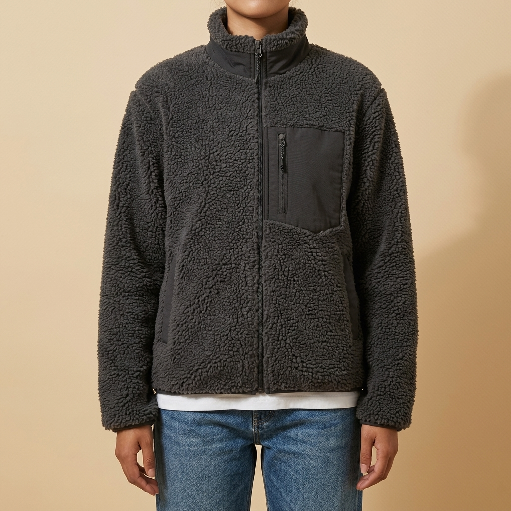 Amélie Jacket Sherpa-Fleece Stand-Collar