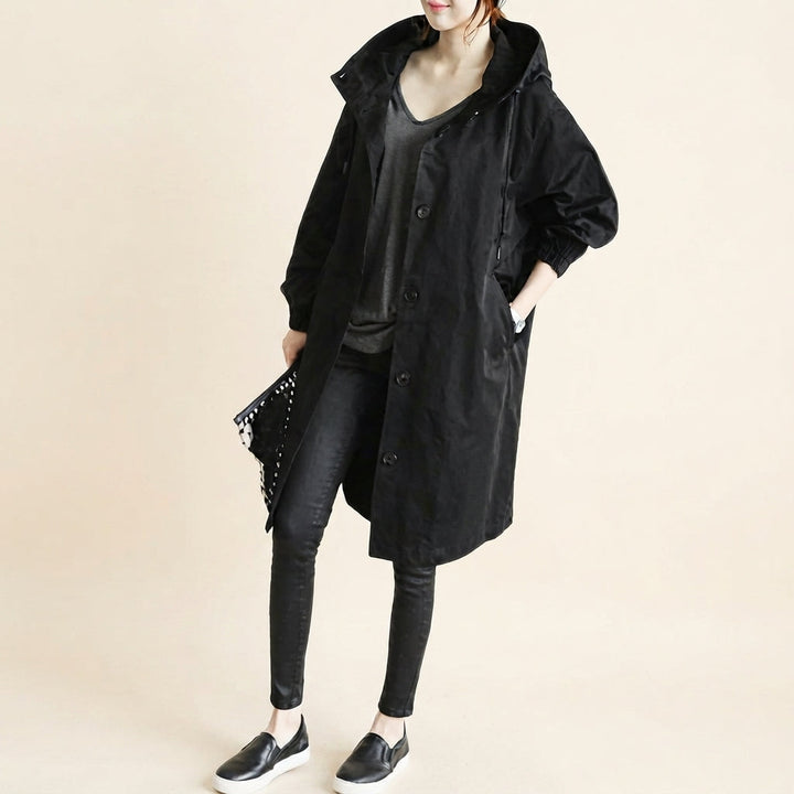Angelika Trench Coat Oversized Hooded