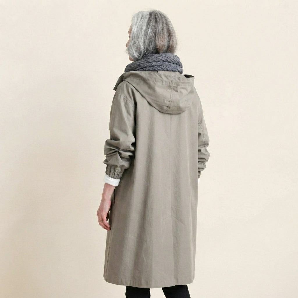 Angelika Trench Coat Oversized Hooded