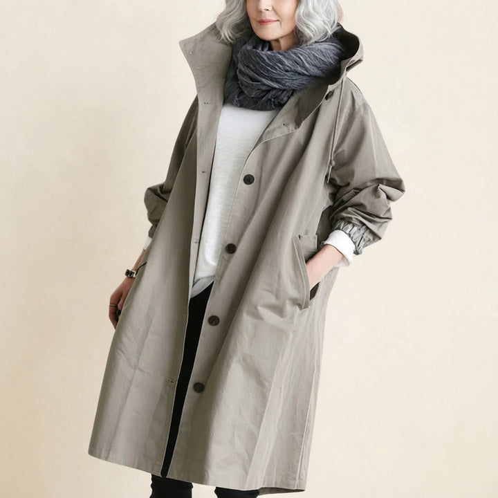 Angelika Trench Coat Oversized Hooded