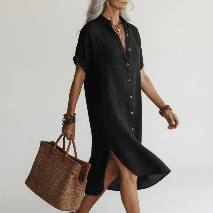Genevieve - Premium Midi Shirt Dress