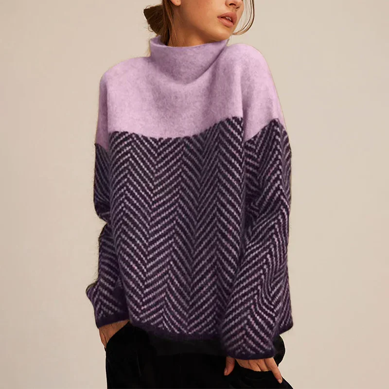 LINE – Warmer pullover with stand-up collar