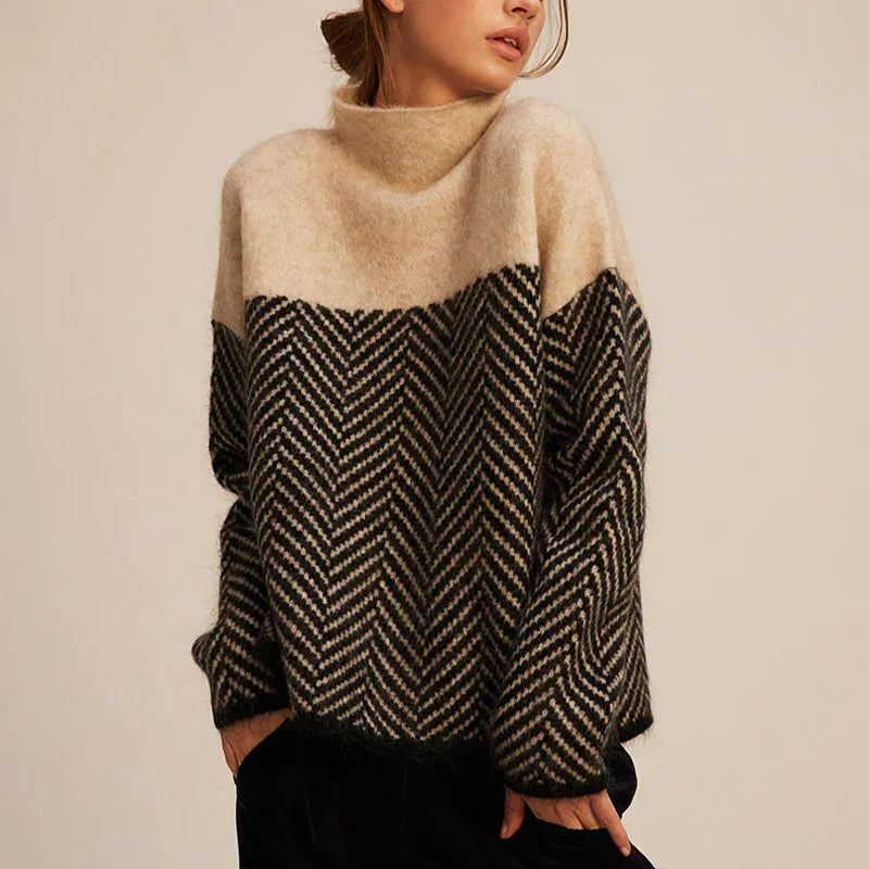 LINE – Warmer pullover with stand-up collar