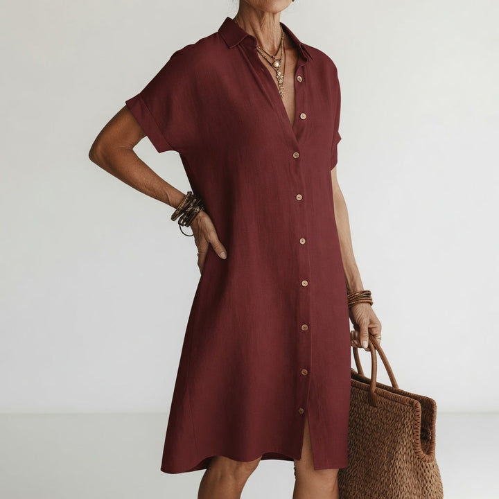 Genevieve - Premium Midi Shirt Dress