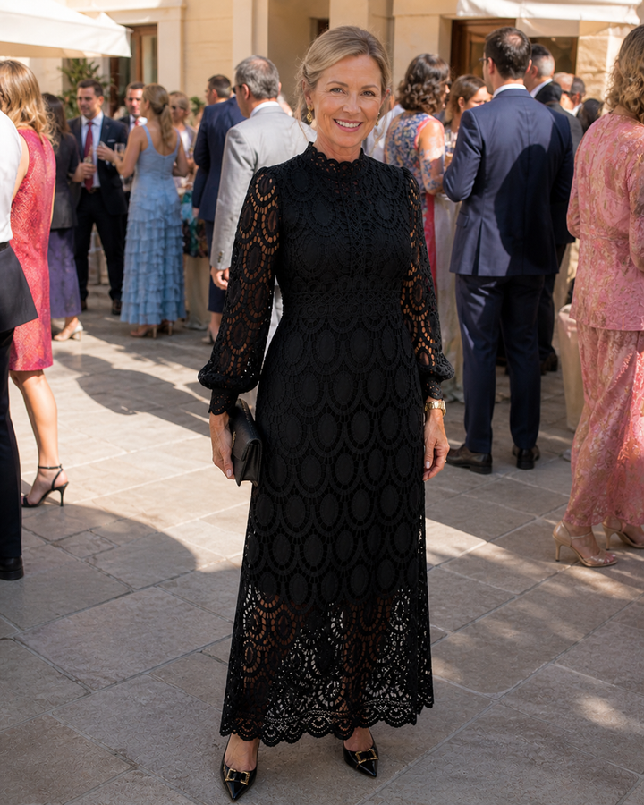 Eloah - Elegant Lace Midi Dress