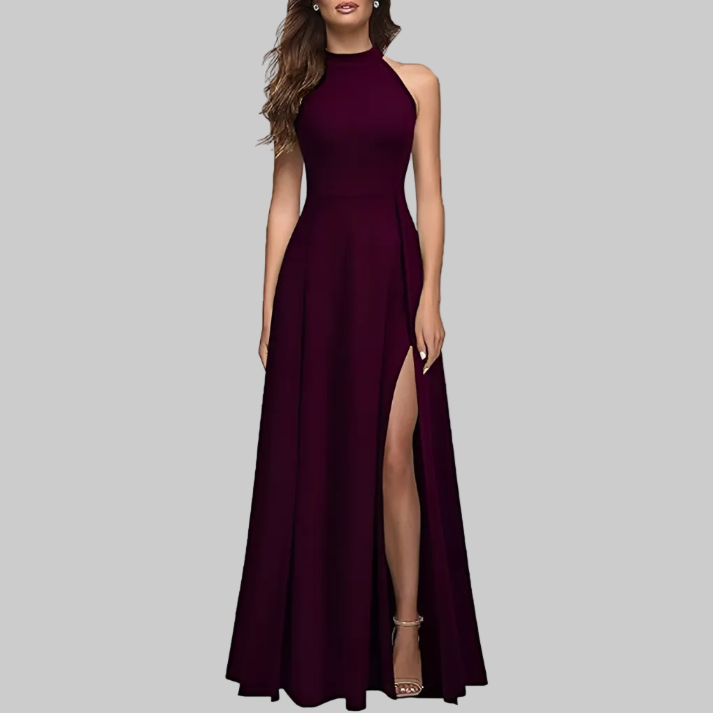 Blake | Women's Formal Evening Maxi Dress With Side Slit