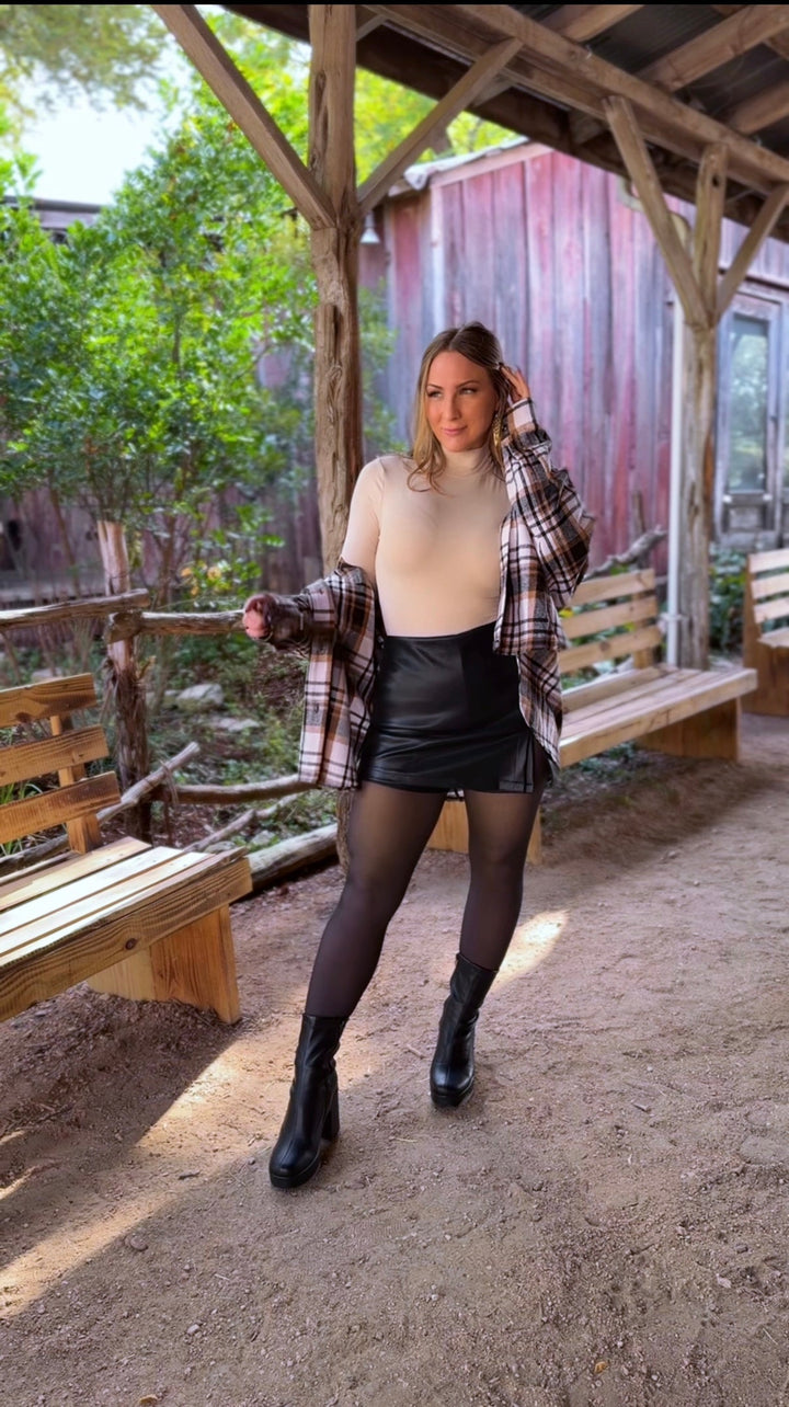 Laylie Plaid Flannel – Oversized Long Sleeve