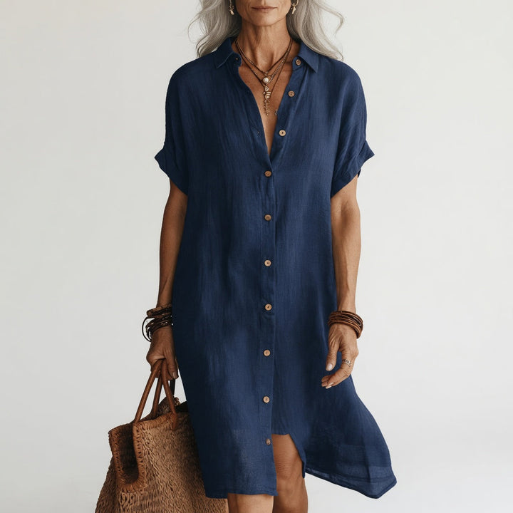 Genevieve - Premium Midi Shirt Dress