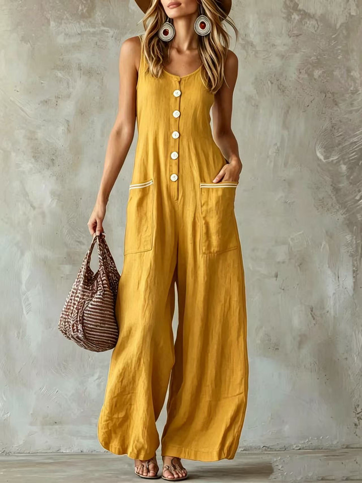 Nova | Summer Button Jumpsuit