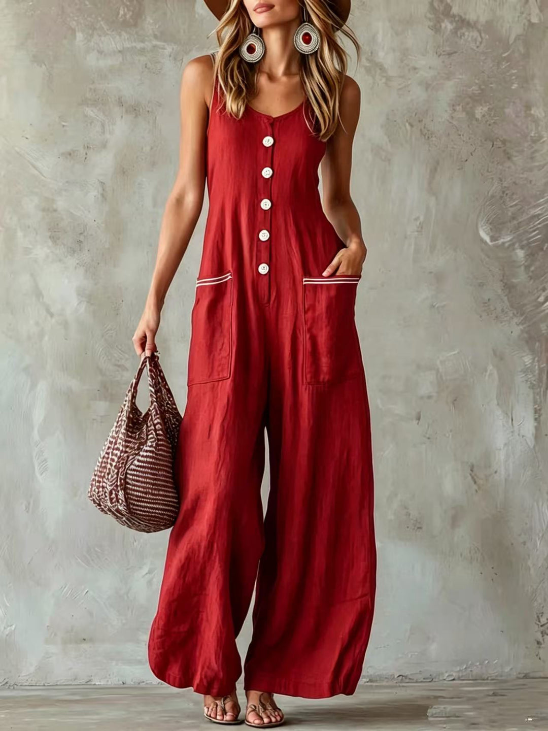Nova | Summer Button Jumpsuit