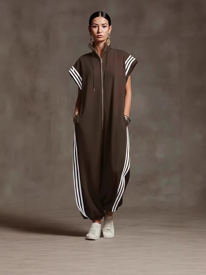 Bridgette | Zipper Neck Jumpsuit