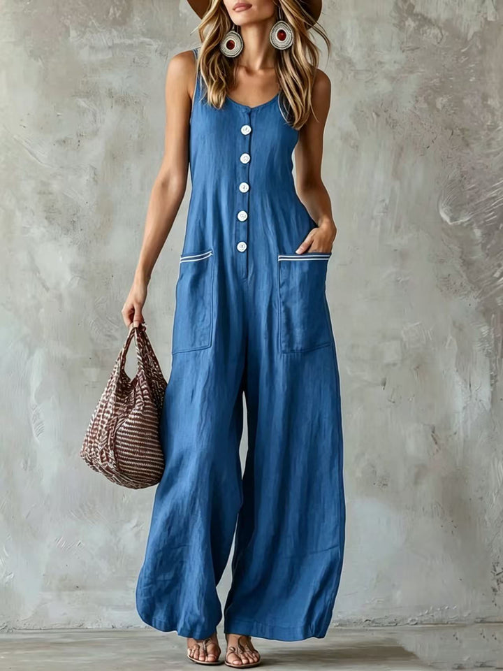 Nova | Summer Button Jumpsuit