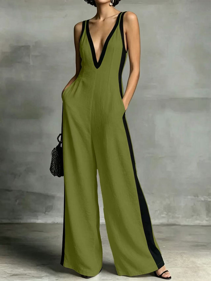 Luna |  Side Stripe Jumpsuit