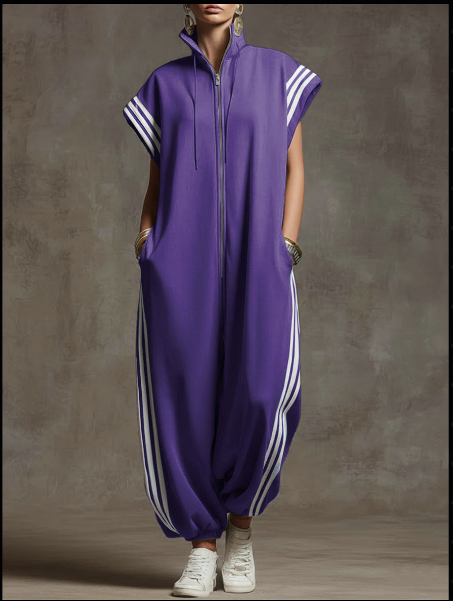 Bridgette | Zipper Neck Jumpsuit