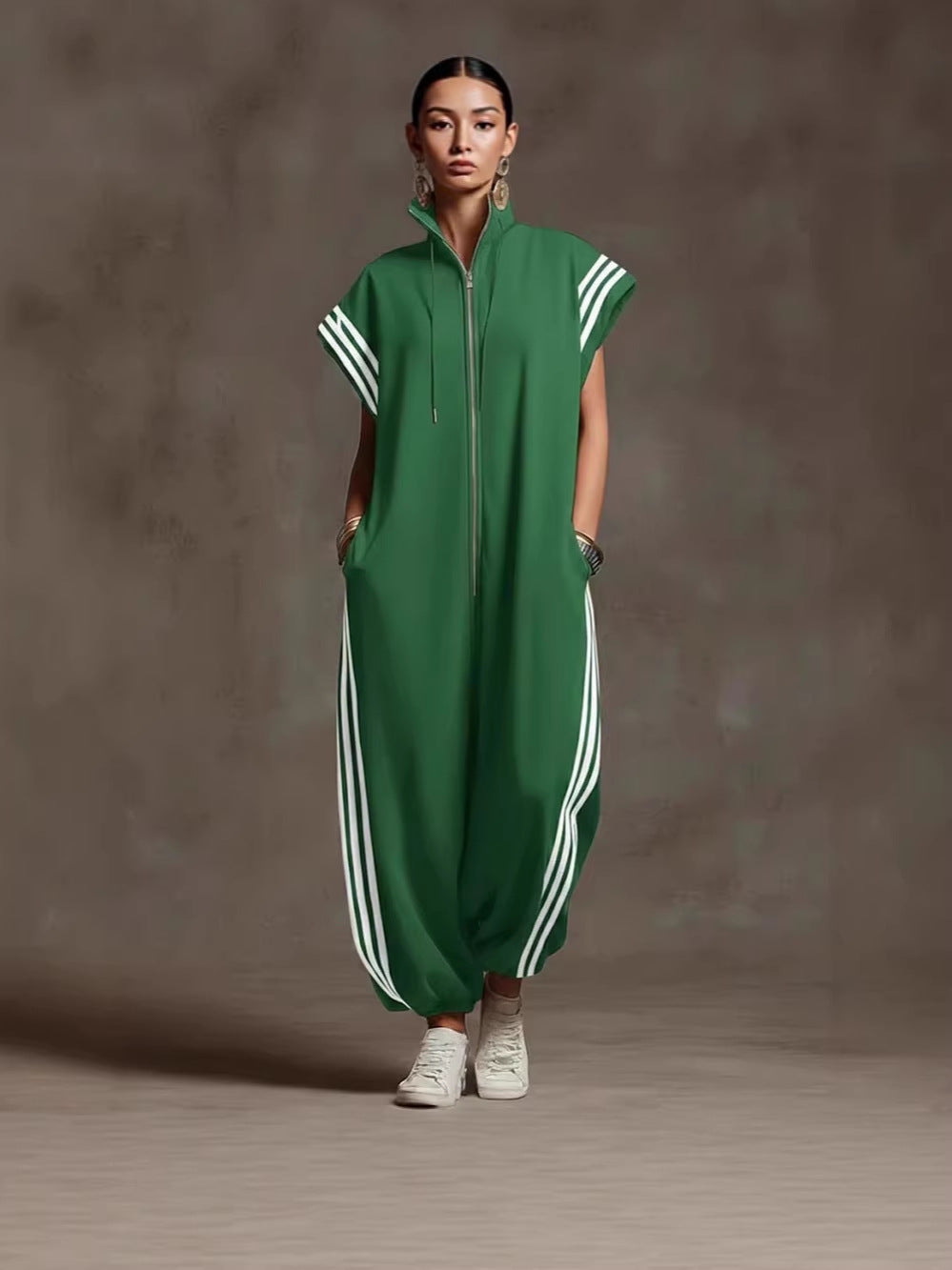 Bridgette | Zipper Neck Jumpsuit