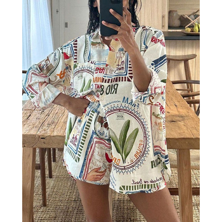 Sophia | Relaxed Shirt & Shorts Set