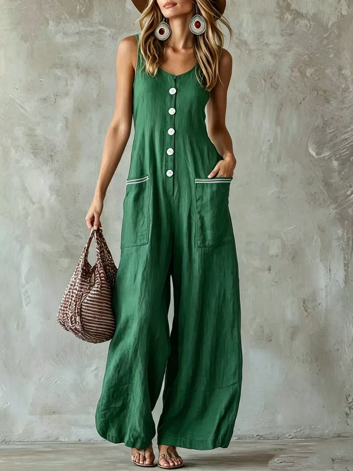 Nova | Summer Button Jumpsuit