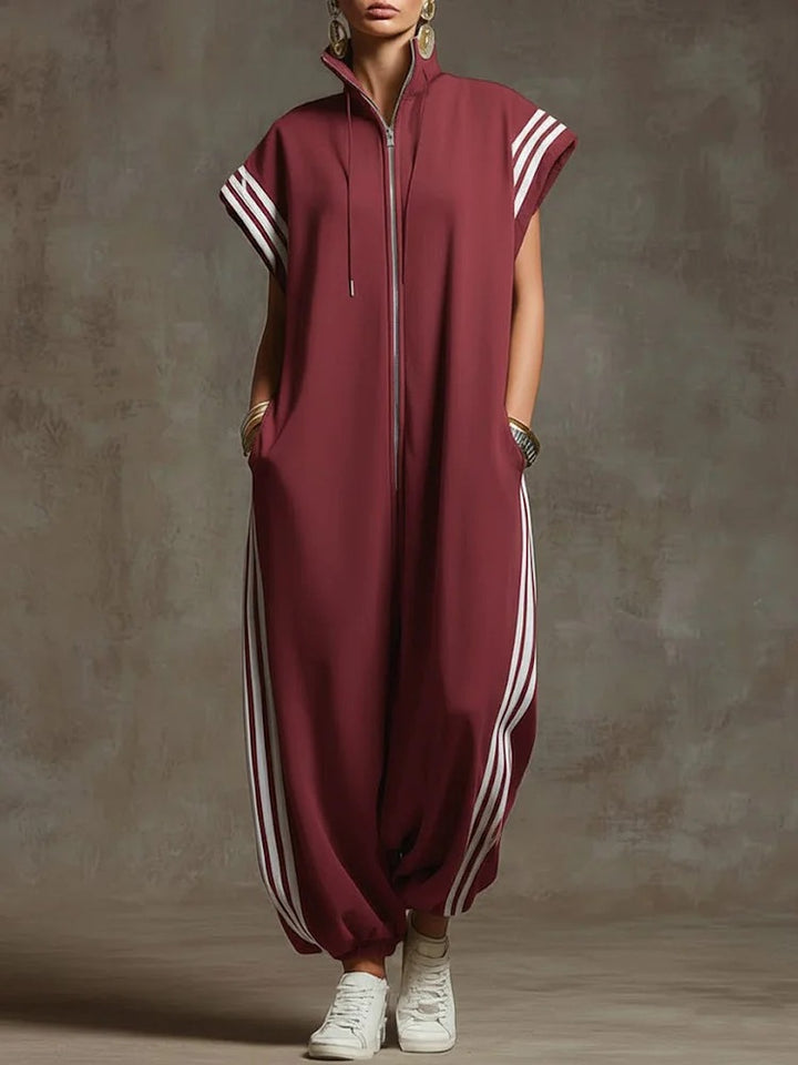 Bridgette | Zipper Neck Jumpsuit