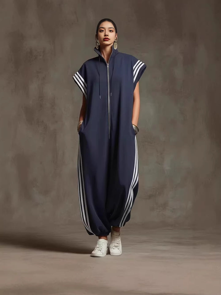 Bridgette | Zipper Neck Jumpsuit