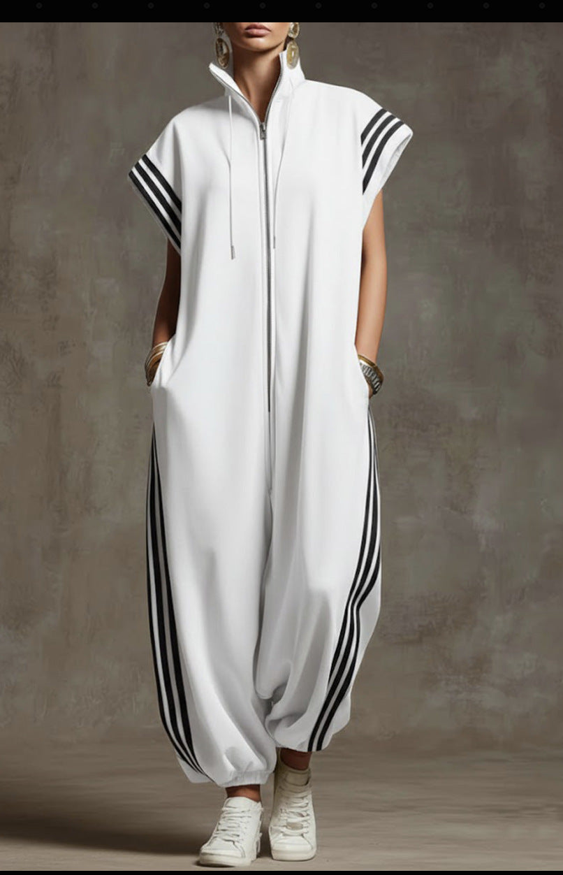 Bridgette | Zipper Neck Jumpsuit