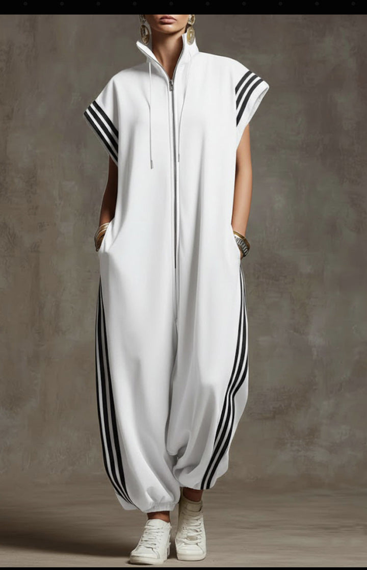 Bridgette | Zipper Neck Jumpsuit