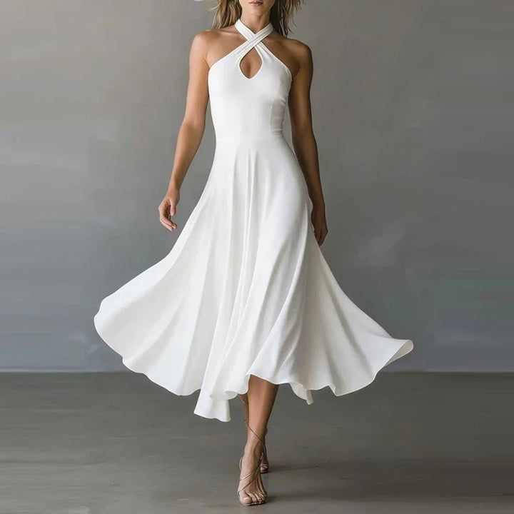 Finley | Women's Halter Neck A-line Maxi Dress