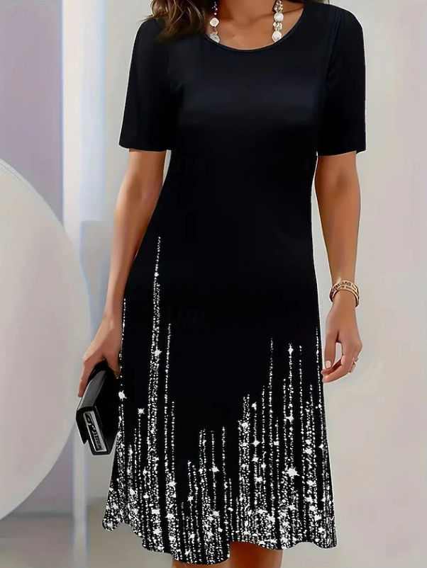 Selene | Elegant Evening Midi Dress