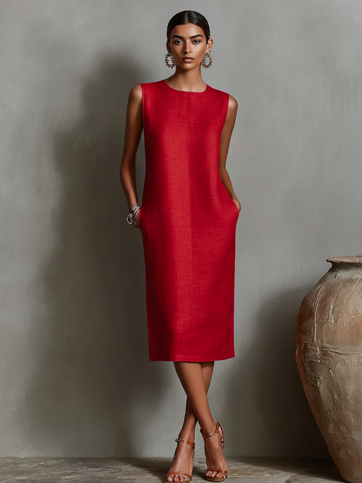 Women's Orange Shift Dress