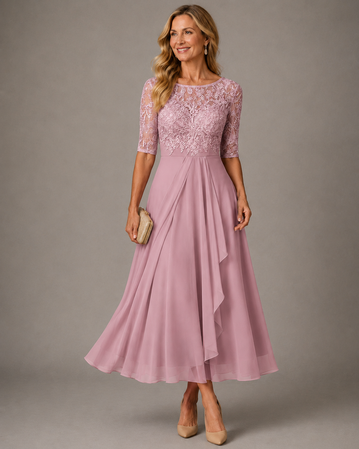 Effie™ Lace Bodice Midi Dress