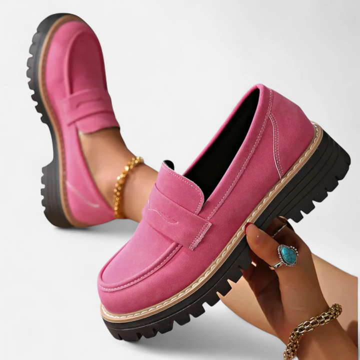 Dearbhla | Orthopedic Penny Loafers with Lug Sole