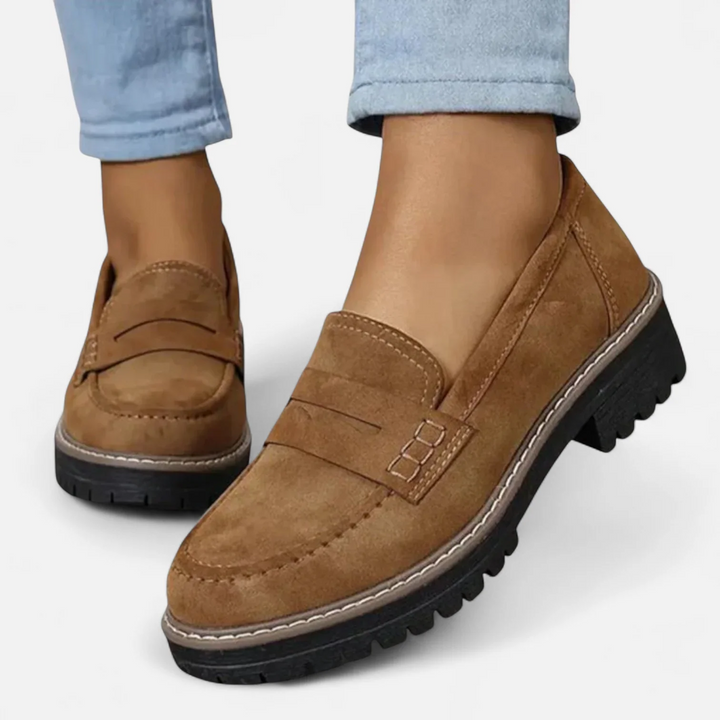 Dearbhla | Orthopedic Penny Loafers with Lug Sole