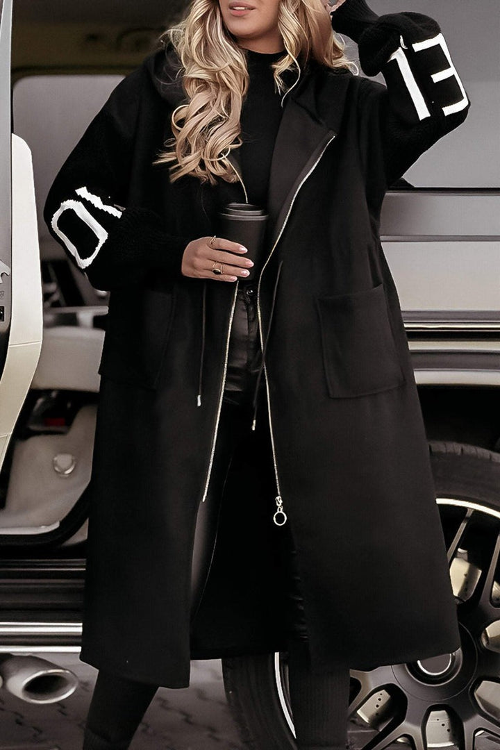 Madeleine™ | Long Hooded Weather-Resistant Coat