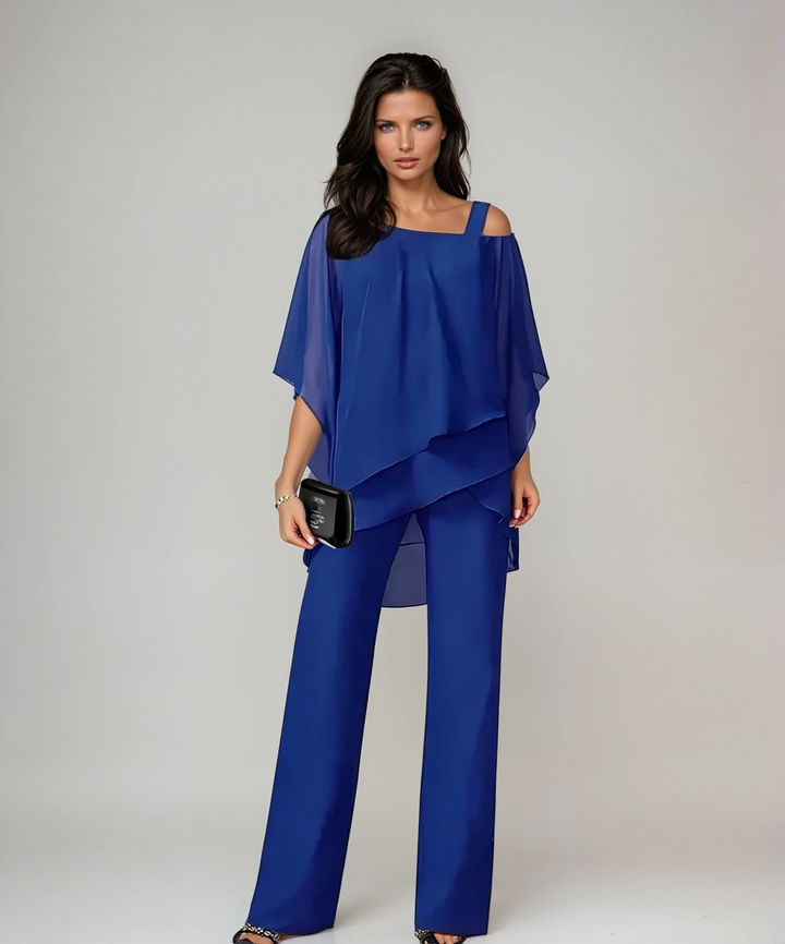 Cynthia | Elegant Layered Two Piece Dressy Summer Set