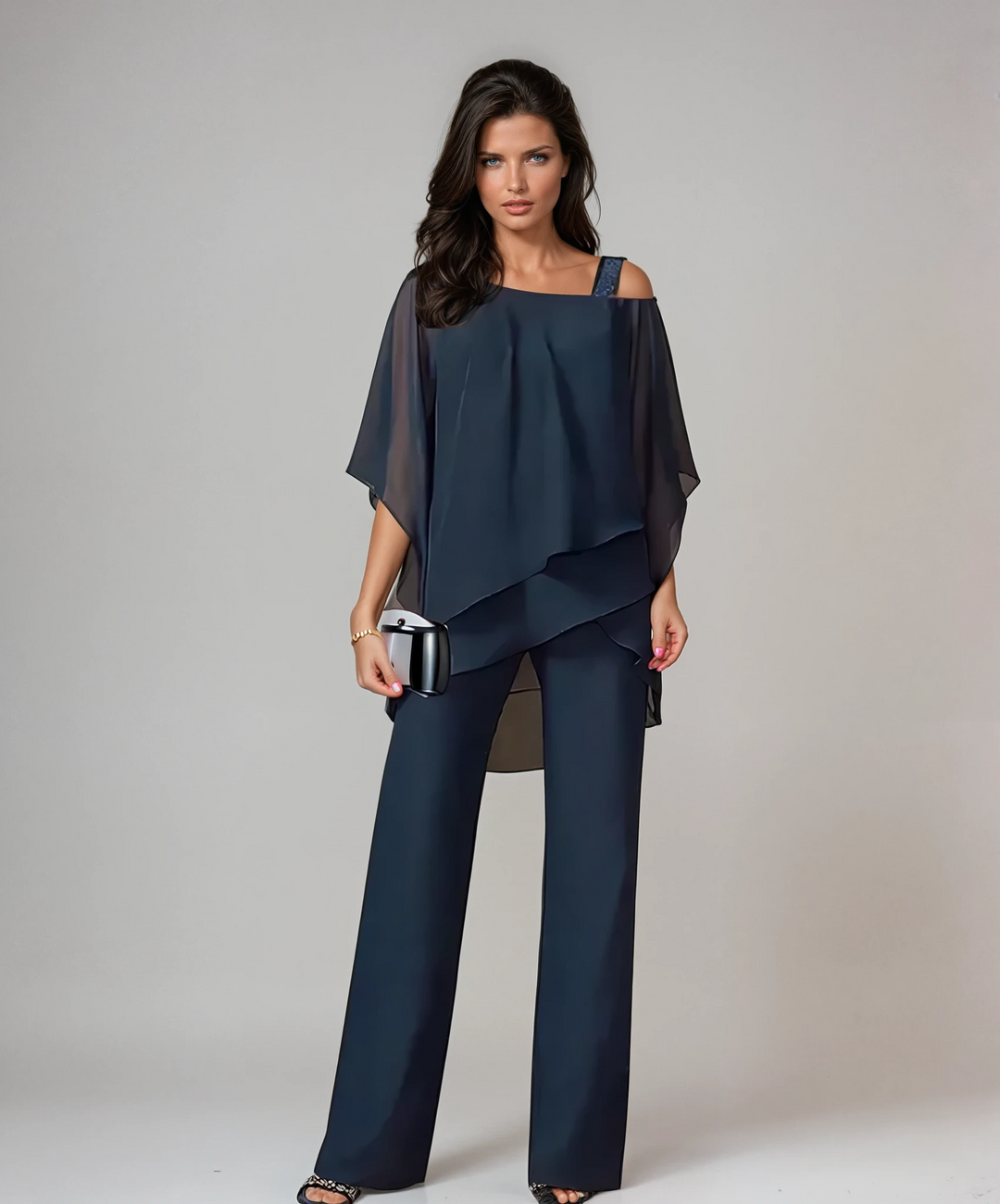 Cynthia | Elegant Layered Two Piece Dressy Summer Set