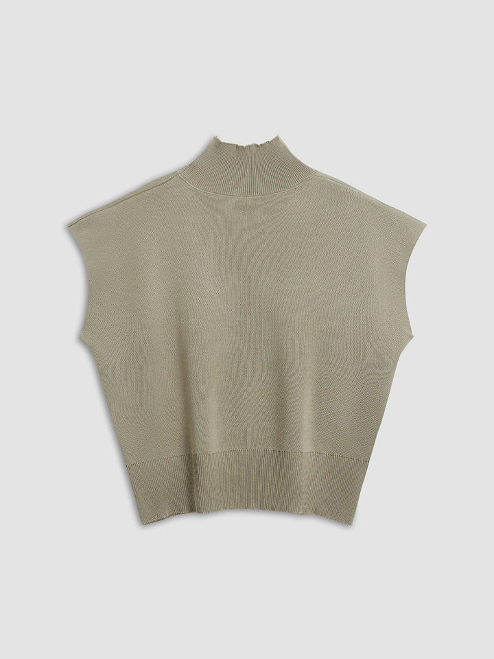 Michelle | Women's Mock Neck Short Sleeve Casual Top