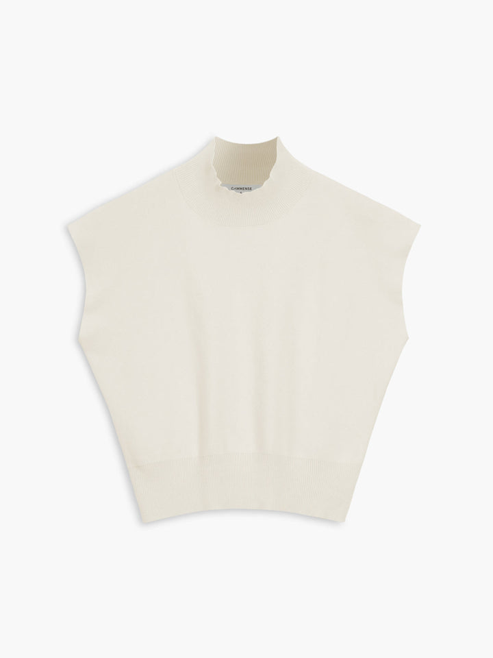 Michelle | Women's Mock Neck Short Sleeve Casual Top