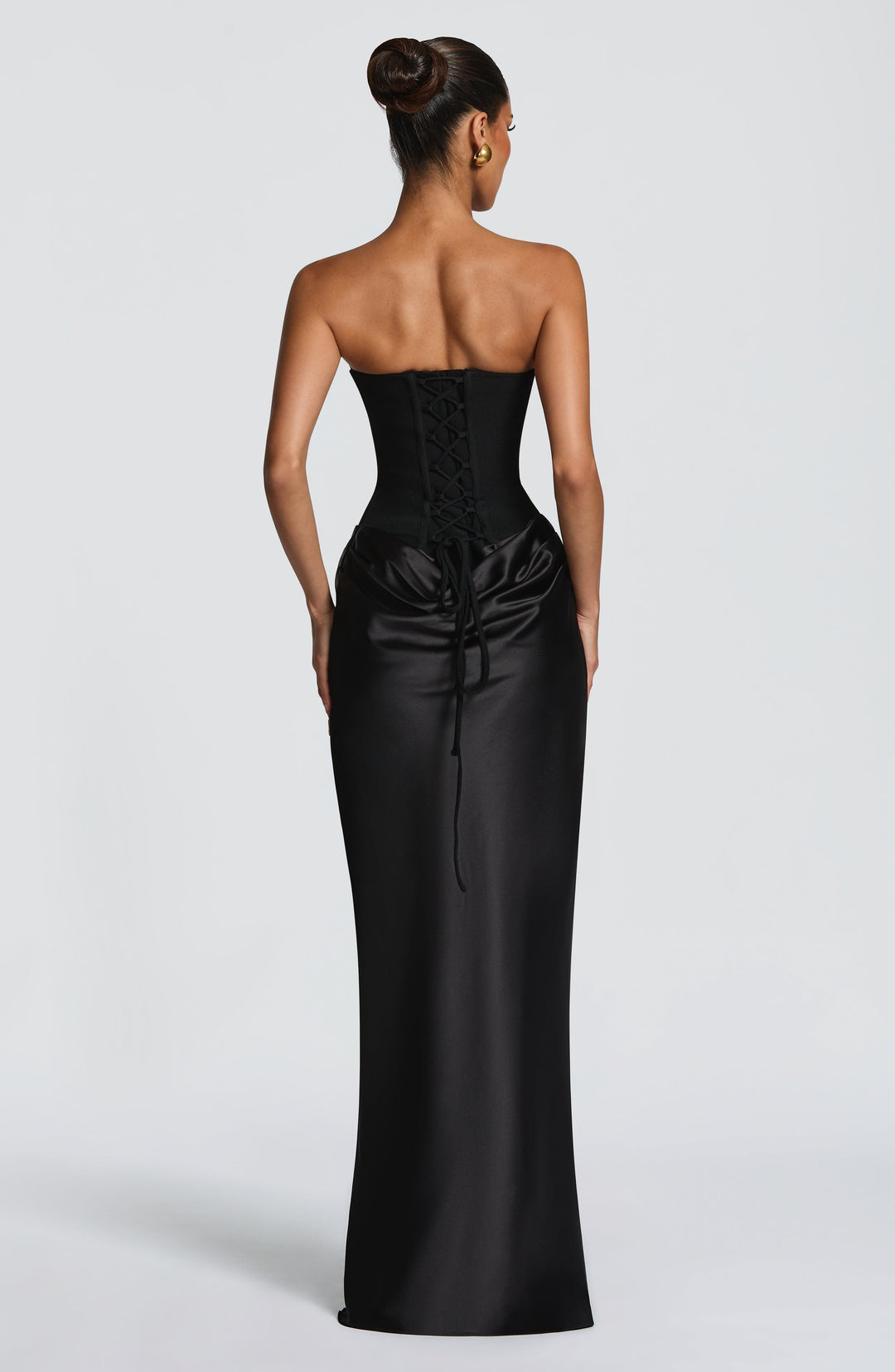 Noelle | Women's Evening Satin Cowl Neck Maxi Dress