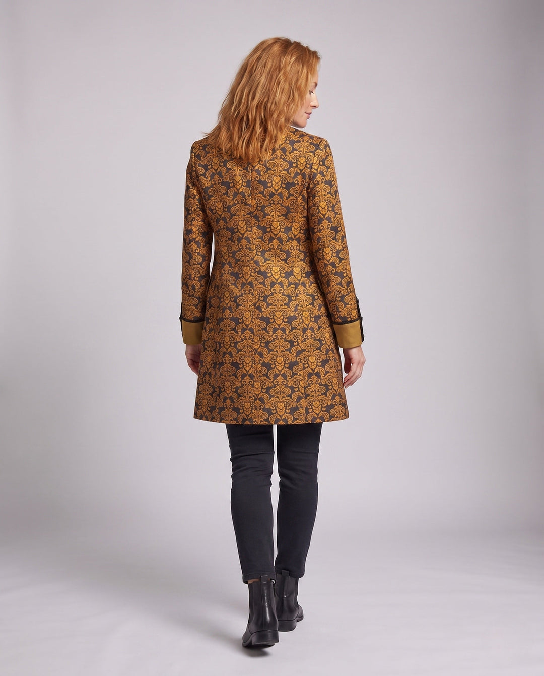 Nora-Meredith | Women's Embellished Stand-Collar Coat