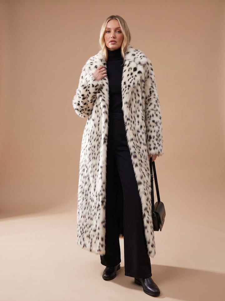 Selma | Women's Leopard Print Longline Coat
