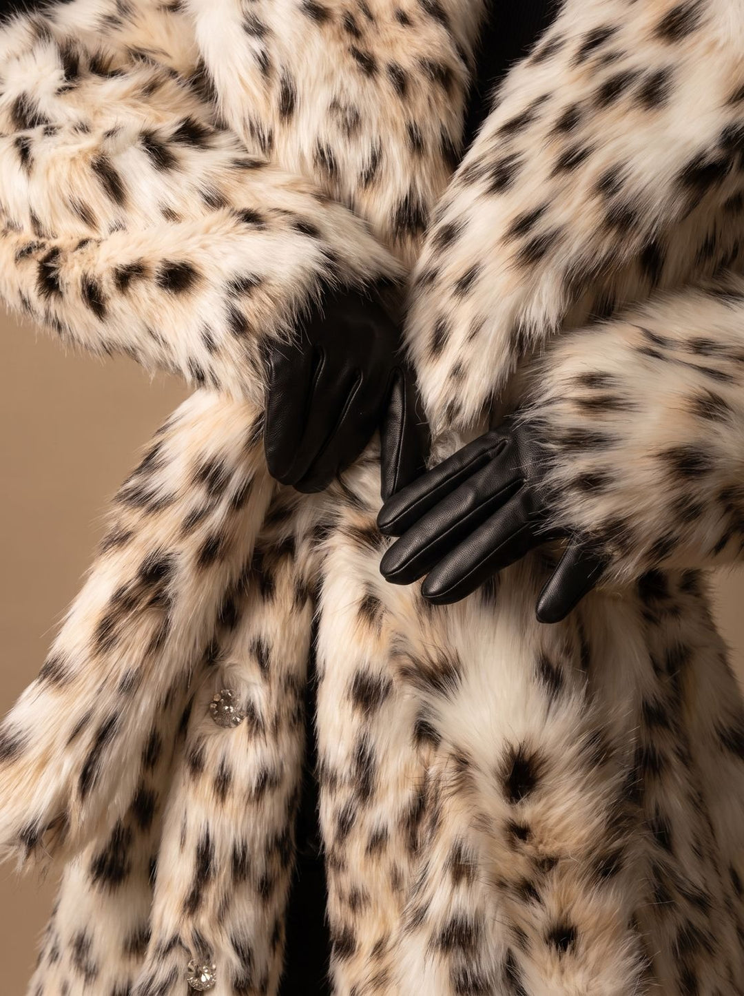 Selma | Women's Leopard Print Longline Coat