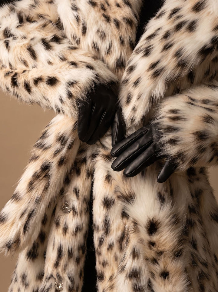 Selma | Women's Leopard Print Longline Coat