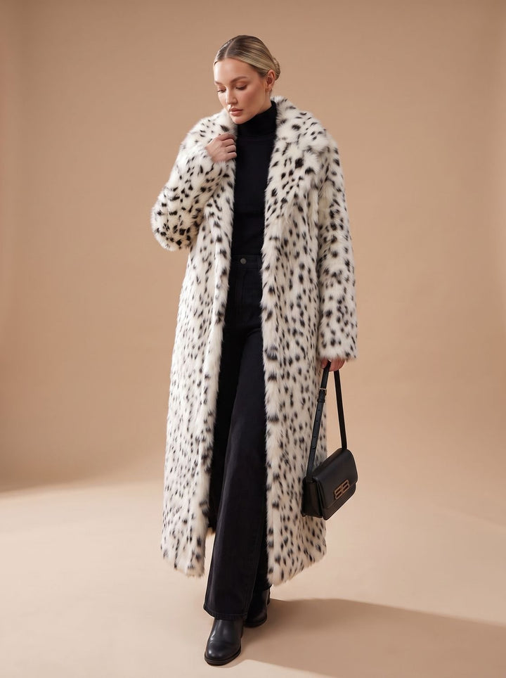 Selma | Women's Leopard Print Longline Coat