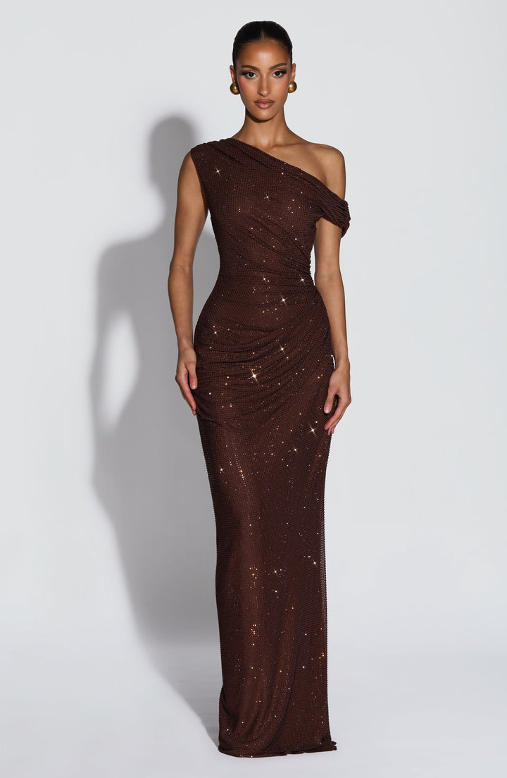 Helena | Women's Evening Sparkle Maxi Dress